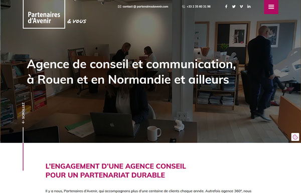 Refonte site vitrine agence communication wordpress